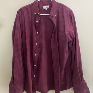 Red Blue M men’s Sonoma Button Up Shirt
